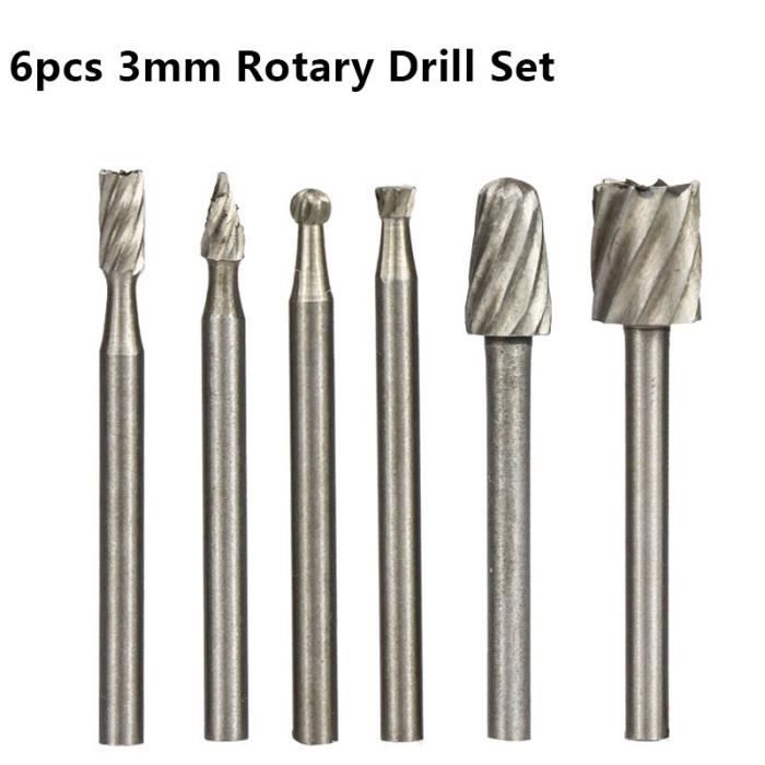 DingGreat 9 Pièces Fraises à Surfacer Bois 6 Mm Tige - Lot Embouts Fraisage Menuiserie Double Tranchant 10-32 Mm