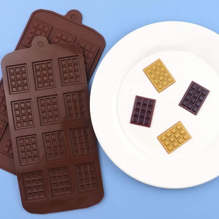 Moule silicone forme tablette de chocolat - Moule en silicone pour