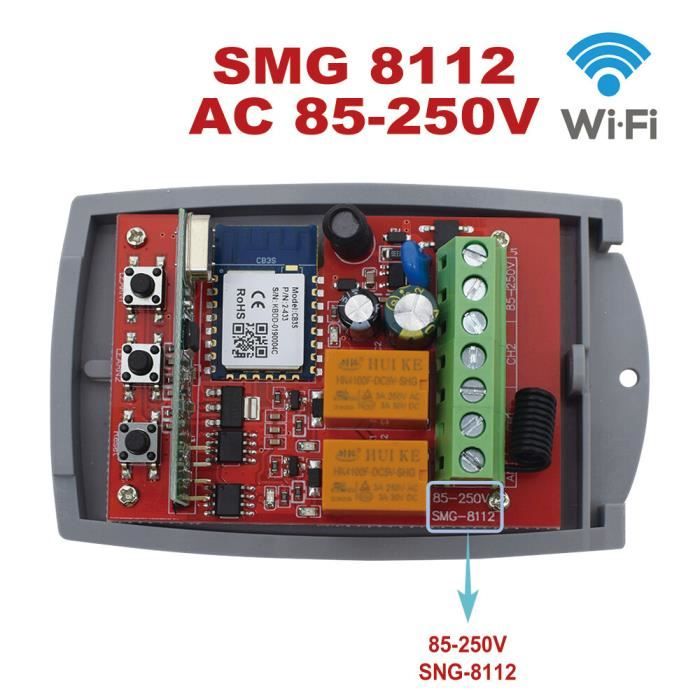 Antenne Murale Universelle NICE 433.92MHz ABF Avec Support - Pour Automatisation Portail Et Portes