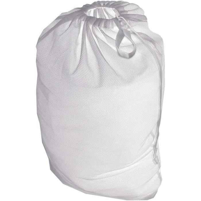 Grand Sac à Linge 60x70 Cm – 15 Kg Capacité, Coton Imprimé Chaussettes Fun, Cordon Double Face