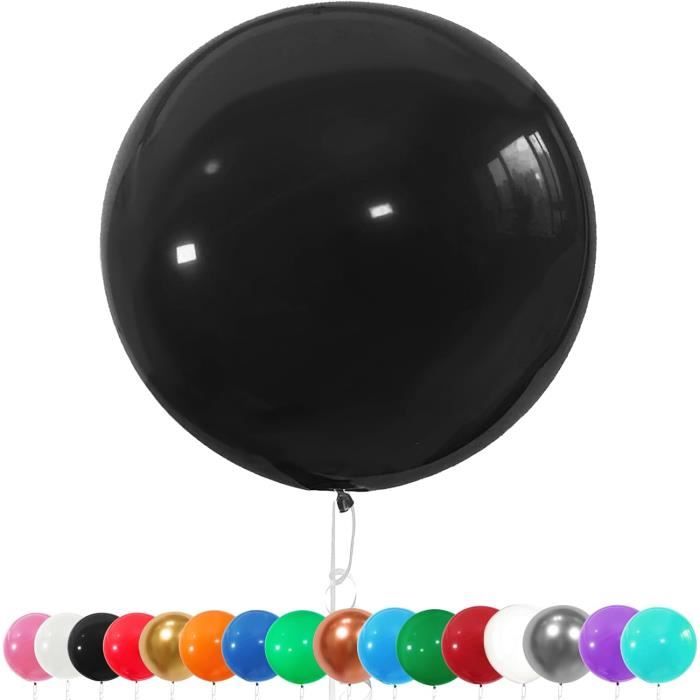 6Pcs Ballon Gonflable Géant 90Cm, Ballons Rouges Géants Ballons Noirs Épais  Énormes Ballons En Latex Épais Ballons Forts Pou[u8844]