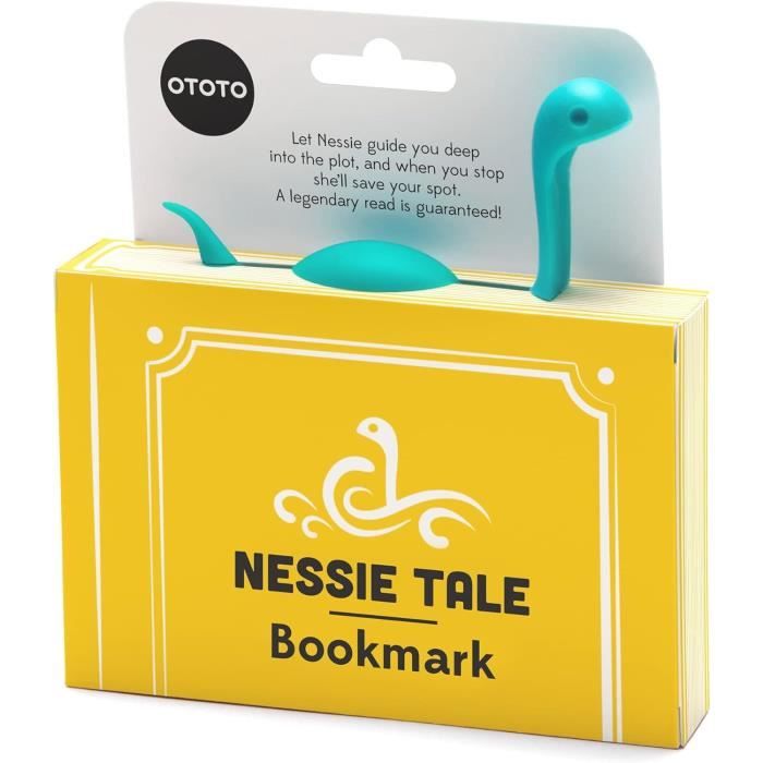 Marque-page Nessie OTOTO - Créature Mythique Rigolote Pour Livres - Cadeau Original Lecteurs