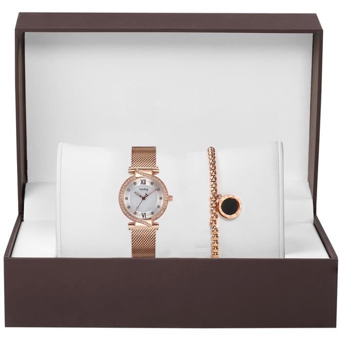 Montre Femme Bracelet Femme RMEGA Quartz Etanche 50m