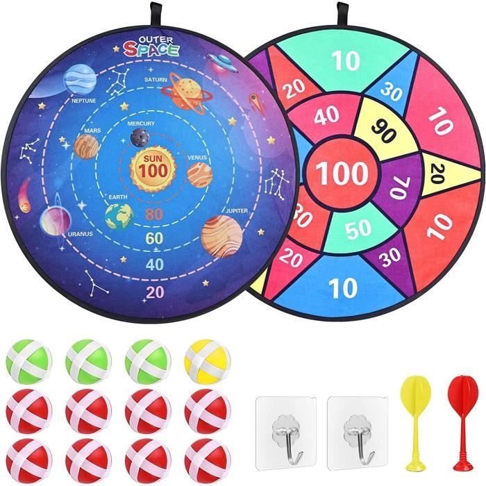 Engelhart - 065001-S - Jeu de Fléchettes pour Enfants - Cible Double Faces Magnétique/Papier Engelhart - 065001-S - Jeu de Fléchettes pour Enfants - Cible Double Faces Magnétique/Papier