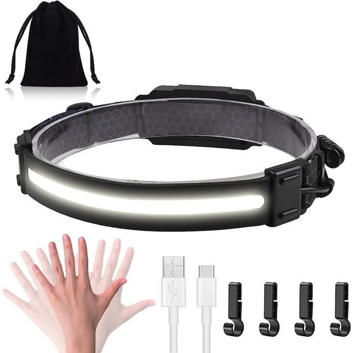 Frontale Cyclisme Randonnée LE Lampe Frontale Rechargeable 1000 Lumens - Étanche IPX4, 5 Modes, 30h Autonomie - Pour Running, Vélo, Camping Frontale étanche Camping