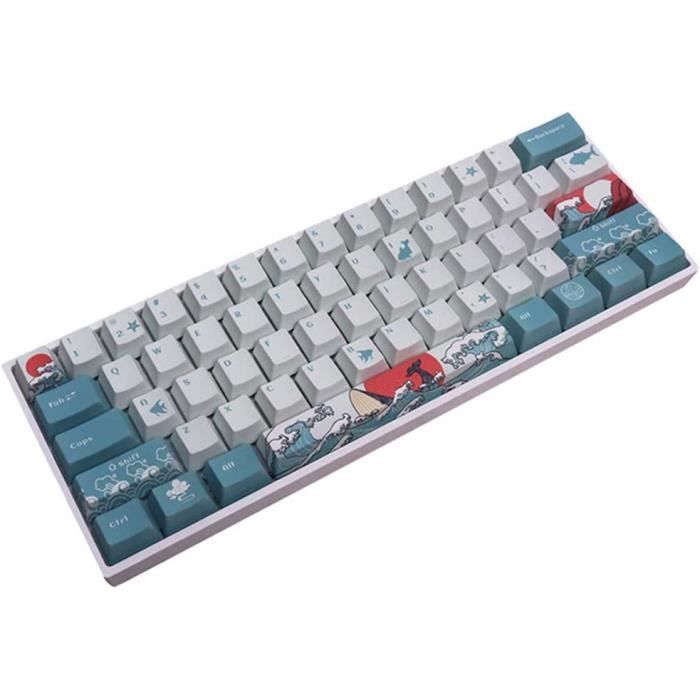 Capsules De Clés Taide PBT – Disposition ANSI 61 Touches – Profil OEM Pour Clavier 60%