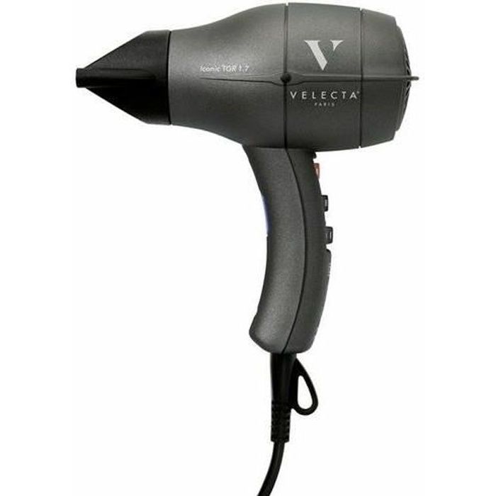 Sèche-cheveux professionnel - VELECTA ®PARIS - ICONIC TGR 1.7 - Gris mat - 1740W - 2 vitesses