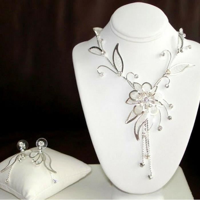 Parure mariage argent hot sale