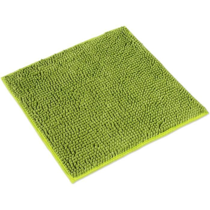 Tapis De Bain Vert Fraise QJHOMO - Antidérapant 50x80cm - Microfibre Absorbante - Lavable Machine
