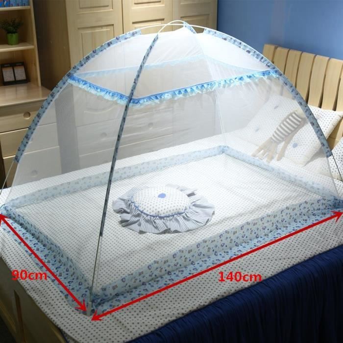 Moustiquaire Pliable Pour Berceau De Bebe 2 Tailles Pour Enfants De 0 A 6 Ans Moustiquaire Pour Lit De B Blue 90x140cm Drft162 Cdiscount Maison