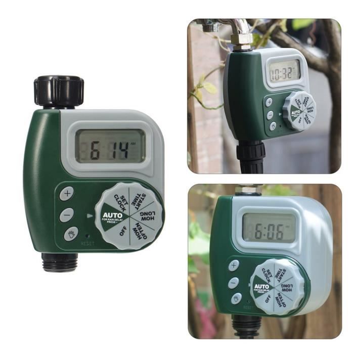 Syst/ème dirrigation G3//4 Simple sortie automatique Temporisateur deau num/érique Connecteur pour arrosage automatique Temporisateur de tuyau darrosage /étanche