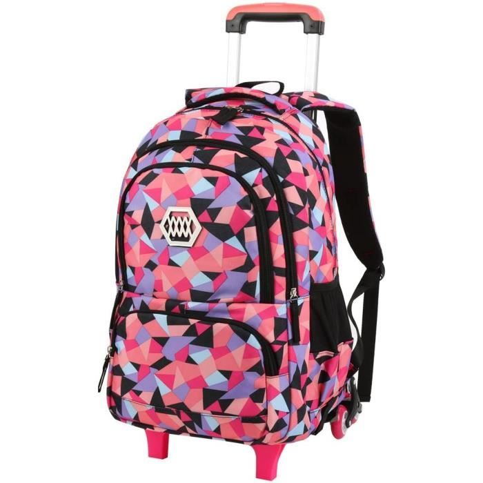 Sac a dos 2025 a roulette fille ce2