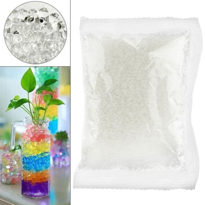 Perles de Boue Hydrogel pour Plantes Fleurs - 10000PCS - Blanc
