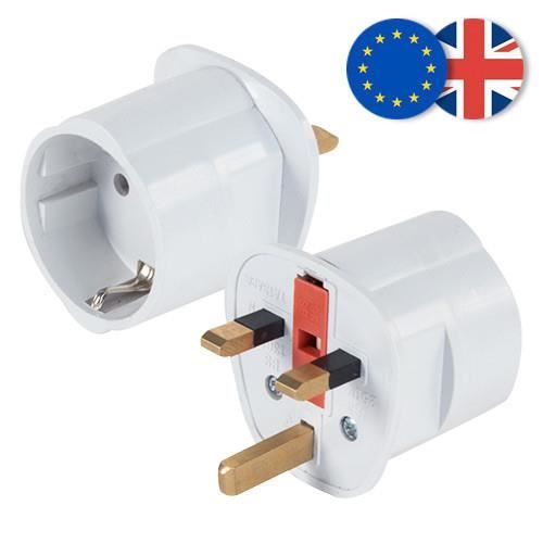 Câble électrique BeMatik Adaptateur prise courant Europe à UK avec
