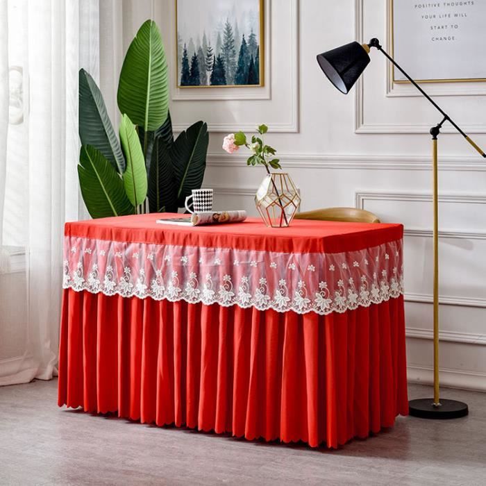 Jupe de table cheap rouge