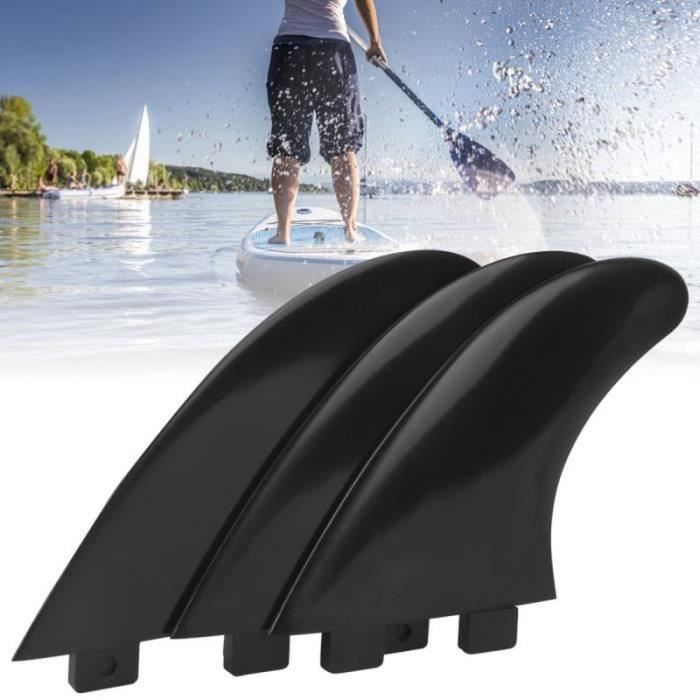 3Pcs PVC Fins Set Right Middle Left pour Surfboard Paddle Board