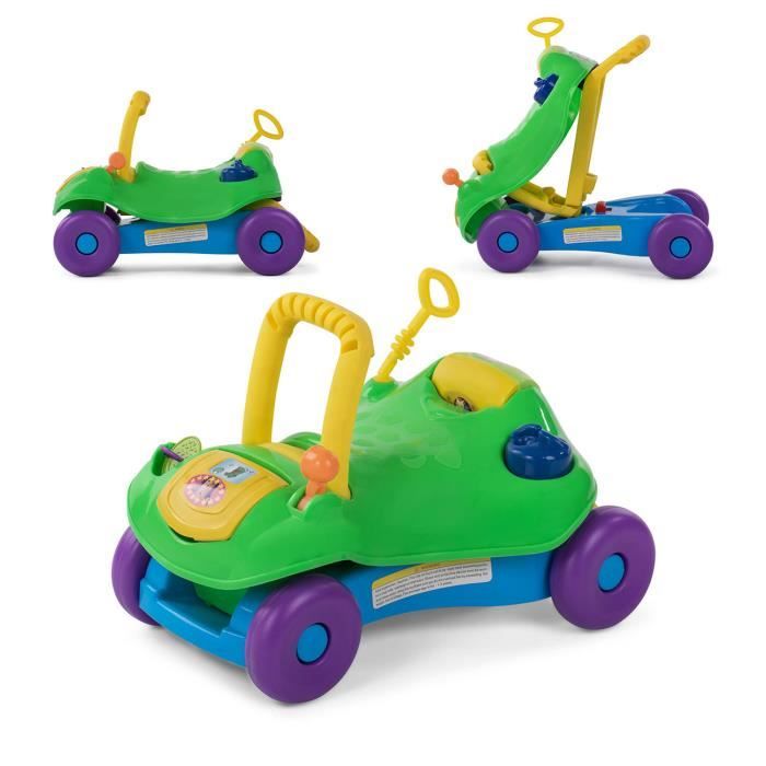 Baby Vivo Bobby Car Trotteur Pour B b 2en1 Vert Cdiscount