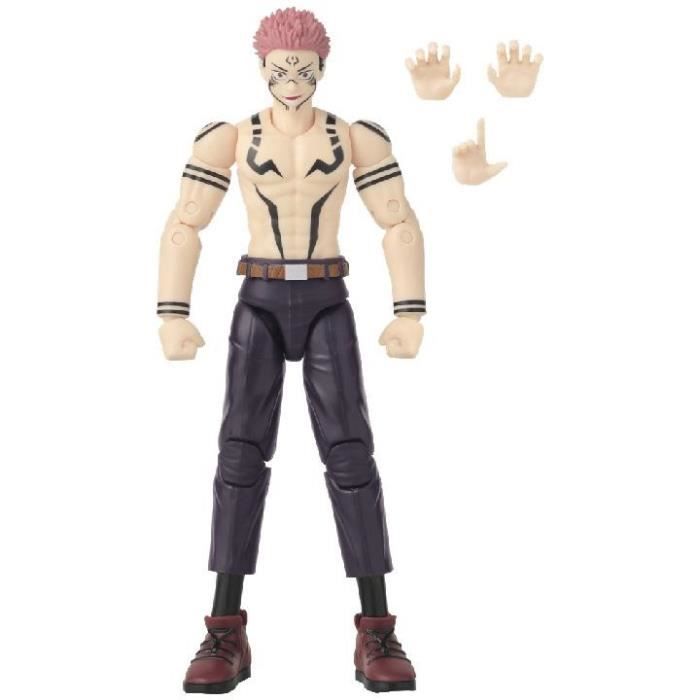 BANDAI Anime Heroes Jujutsu Kaisen Ryomen Sukuna Version Uniforme Figurine 17 cm Licence Officielle Jujutsu Kaisen Figurine d'action articulée Sukuna Jouet Enfant et + 36988 - vue 2