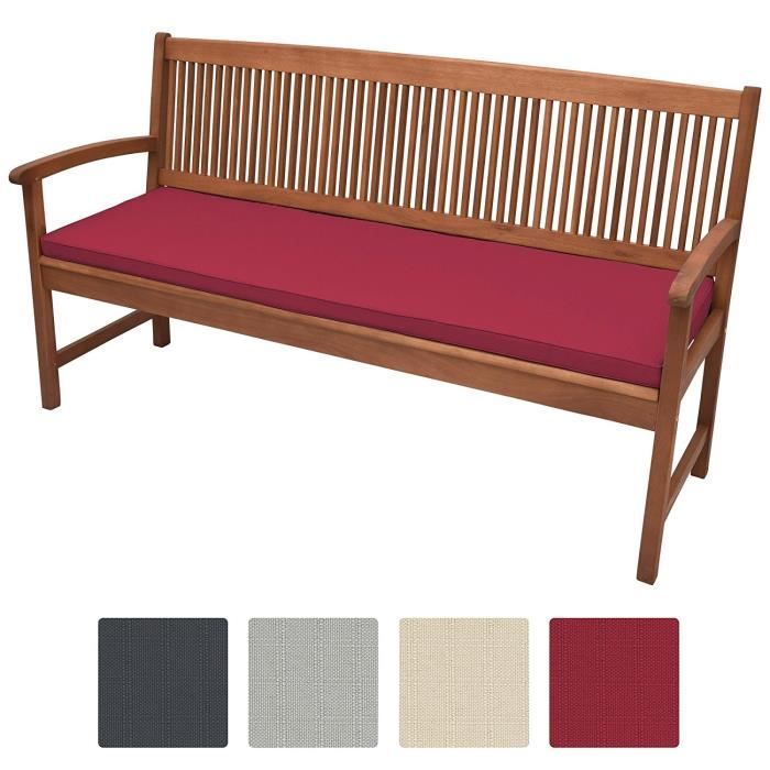 Beautissu Coussin banc Base BK 100x48x5cm Rouge - Coussin banquette pour  terrasse – Matelas exterieur confortable - Cdiscount Jardin