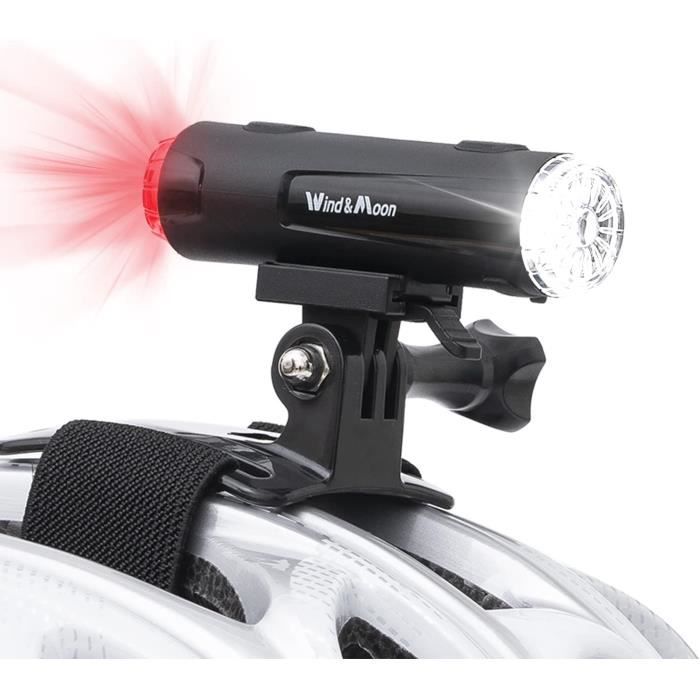 Eclairage sur casque hotsell velo