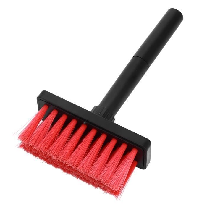 Brosse De Nettoyage Double Tête - Pour Clavier, Rails De Fenêtre Et Interstices - PP Et Fibre - 7x6 Cm - 7