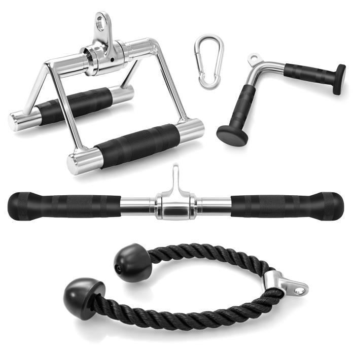 Fitarc Corde à Triceps Pour Machine à Câble – Nylon Tressé, 68,6 Cm, Embouts Plastique Antidérapants