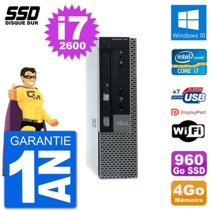 Ultra Mini PC Dell Optiplex 790 USFF i7-2600 RAM