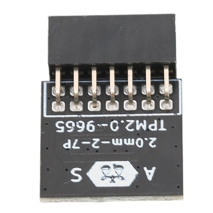 Module Sécurité TPM 2.0 14 Pins SLB9665 Pour Cartes Mères ASUS ROG Strix Z390, B450, TRX40 - 4