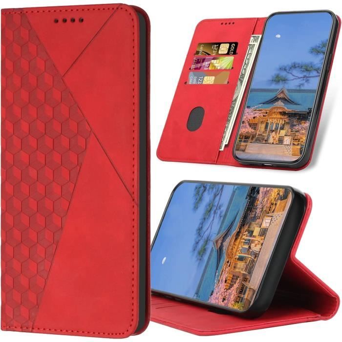 Fertuo Coque Pour Samsung Galaxy A15, Antichoc Portefeuille Étui Housse En Cuir à Rabat Avec