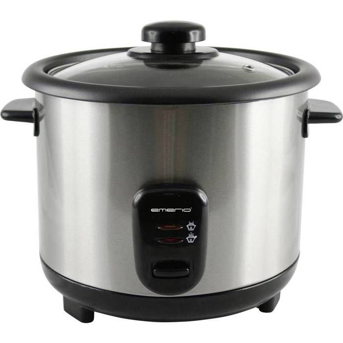 EMERIO RCE-110118 Cuiseur à riz acier inoxydable noir