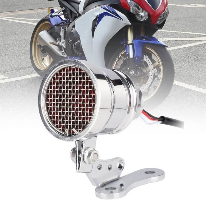 Feu Arrière LED Universel Moto 12V 15 LED Fumé - Stop Et Feu De Position ATV Dirt Bike
