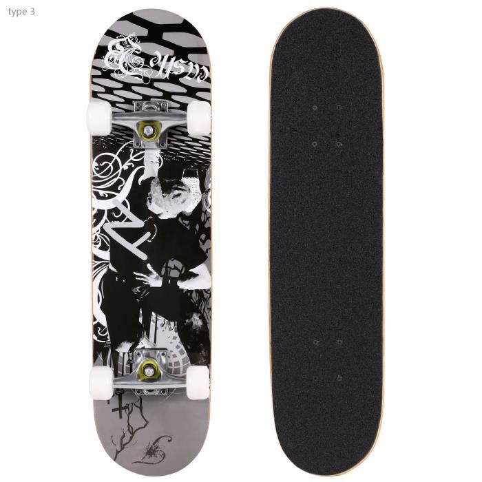 Skateboard complet mode PRO Print bois PU roues - Achat / Vente Skateboard  complet mode PRO - Cdiscount