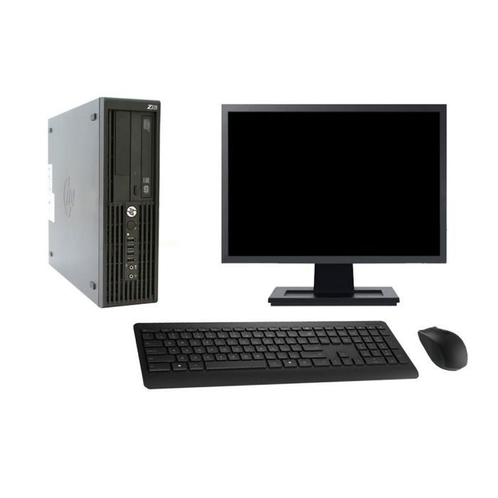 PC HP Z210 SFF Ecran 27 Intel Core i3-2100 RAM 32Go SSD 240Go Windows 10 Wifi - Hewlett packard