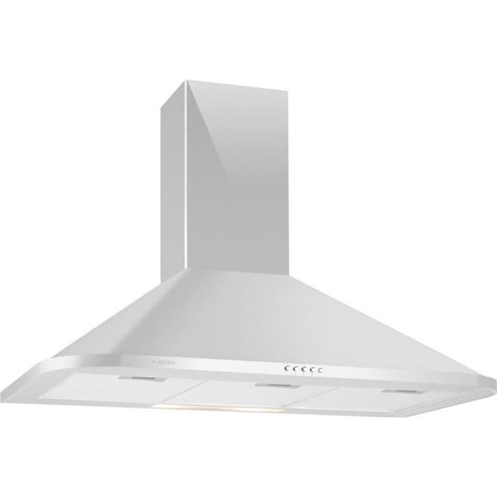 Klarstein Karajan 90 Hotte Aspirante Design Moderne En Acier Inoxydable 90cm 3 Niveaux De Puissance Extraction 536m H Achat Vente Hotte Cdiscount