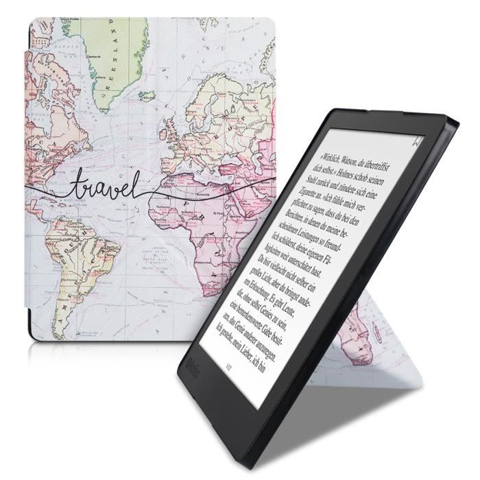 Kwmobile Coque à Rabat Pour Kobo Aura H2O Edition 2 - Simili Cuir Arbre Cosmique Avec Fermeture Magnétique