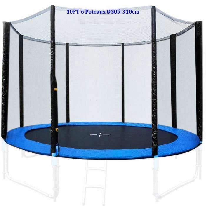 manhegari Poteaux de Filet de Trampoline 4 pièces de Remplacement de poteaux de Trampoline Barres de Rechange avec Mousse et Capuchons Poteauxs D' enceinte de Remplacement pour Trampolines