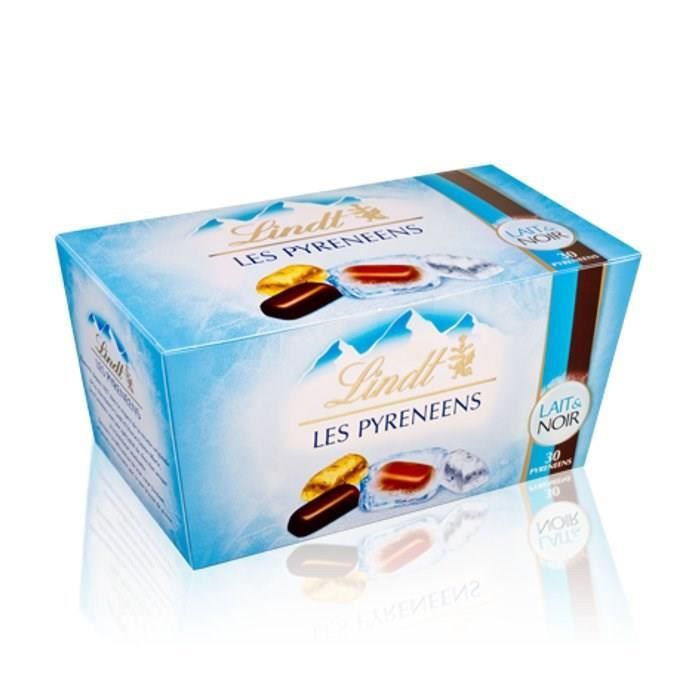 Lindt - Ballotin LES PYRENEENS L'Original Assorti - Chocolats Noir & Lait -  Frais & fondants - 219g : : Epicerie