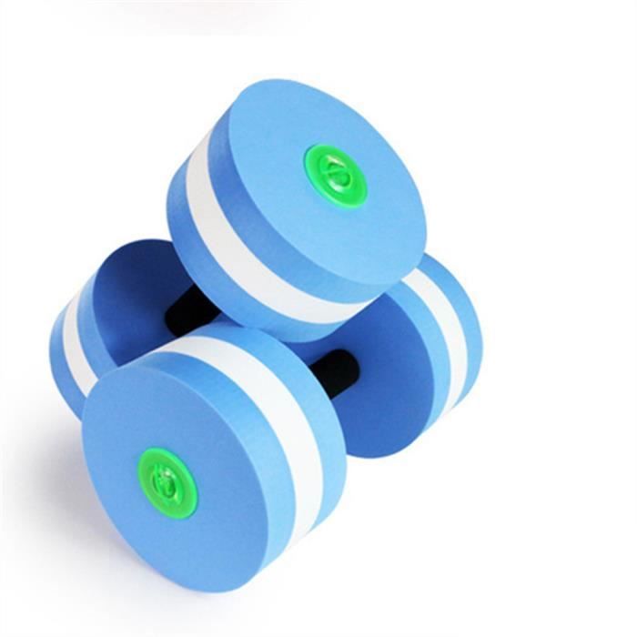 eau exercices de fitness /équipement pour Aqua perte de poids Bleu Eau pour exercices en mousse Halt/ères 2 pcs