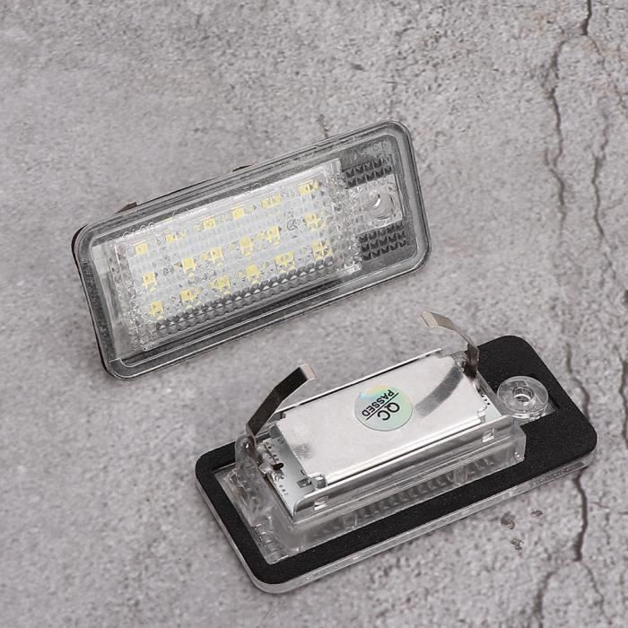 éclairage de plaque d'immatriculation 1 paire de feux de plaque d'immatriculation arrière à LED pour auto bloc Mothinessto LY16983