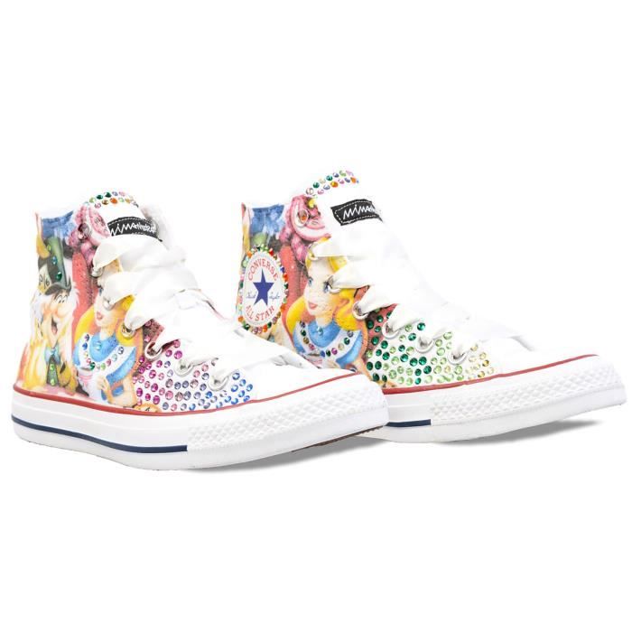 chaussures converse multicolores