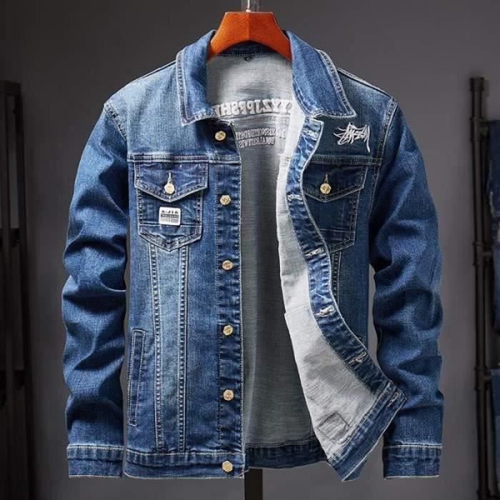 BLOUSON PERFECTO BOMBER 2020 Fourrure Epaissir Veste En Jean Homme Marque Luxe Manteau Homme Slim Blouson Jean Pour Hommes Cdiscount Pret a Porter