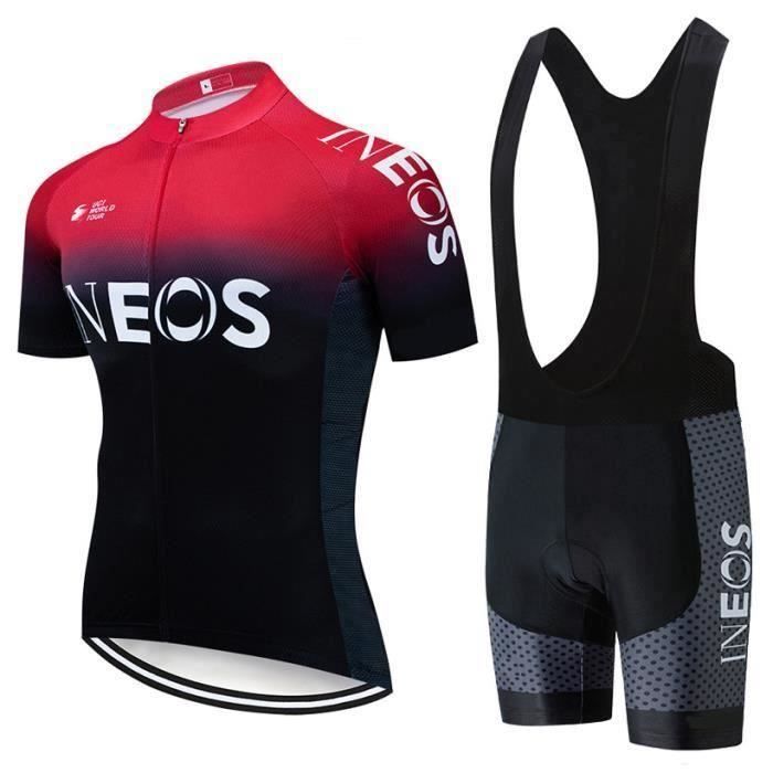 Ineos Maillot De Velo Manches Courtes Et Cuissard Tenue Cycliste Pour Femme Cyclisme Gel Combinaison Vtt Slim Equipe Pro Prix Pas Cher Cdiscount