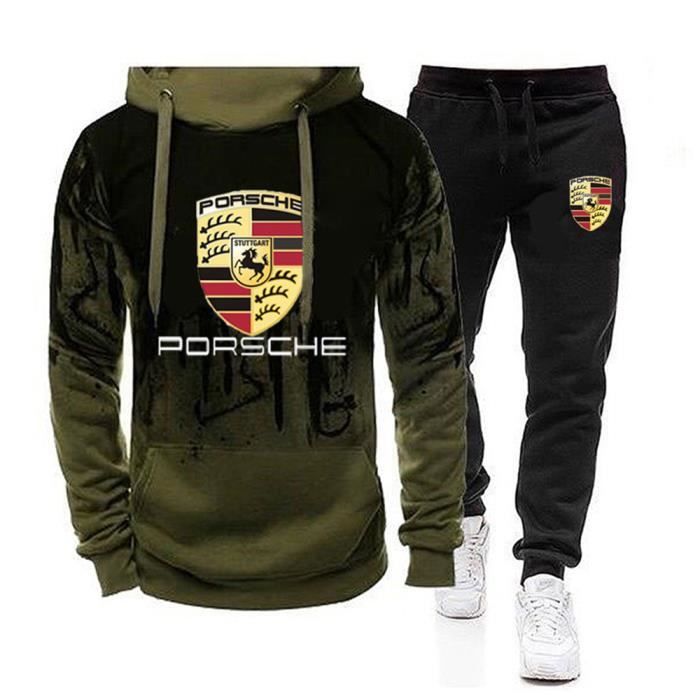 Sweat shirt et pantalon) de survêtement homme Porsche Marque Luxe Sweat  Pour Homme Pull à capuche VêTement Masculin Vert - Achat / Vente sweatshirt  - Soldes sur Cdiscount dès le 20 janvier ! Cdiscount