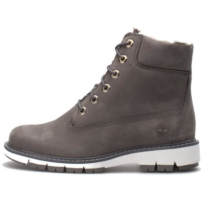 Chaussures Femme TIMBERLAND Lucia 6 Inch Warm Lined Boot WP Marron
