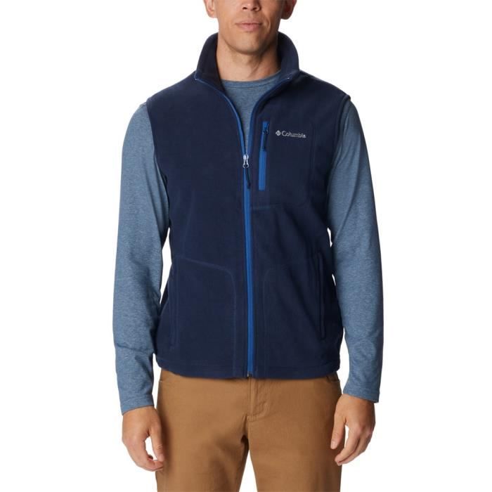 Veste sans manche COLUMBIA Fast Trek Fleece Homme Adulte Bleu Sports d hiver Randonnee Montagne Bleu Cdiscount Sport