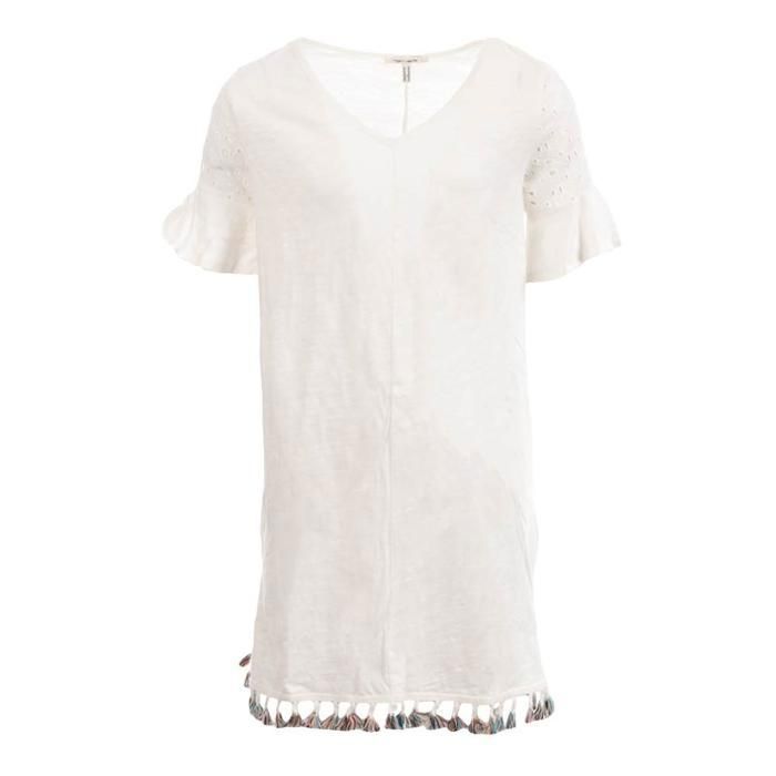 Robe Blanche Fille Teddy Smith Robicool Blanc Cdiscount Prêt-à