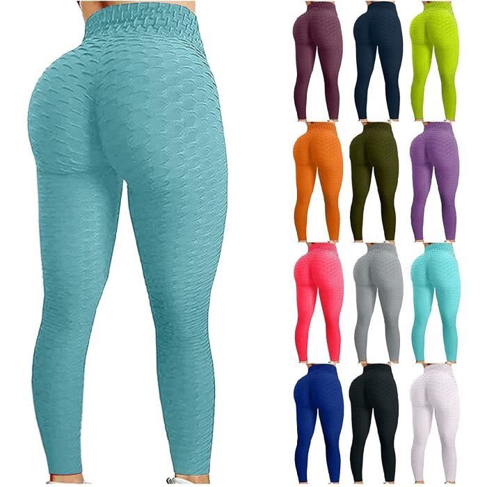 Leggings Femme Anti Cellulite Push Up Butt Lift Elastique Taille Haute Grande Taille Sport Pantalon de Yoga Menthe Menthe Cdiscount Sport