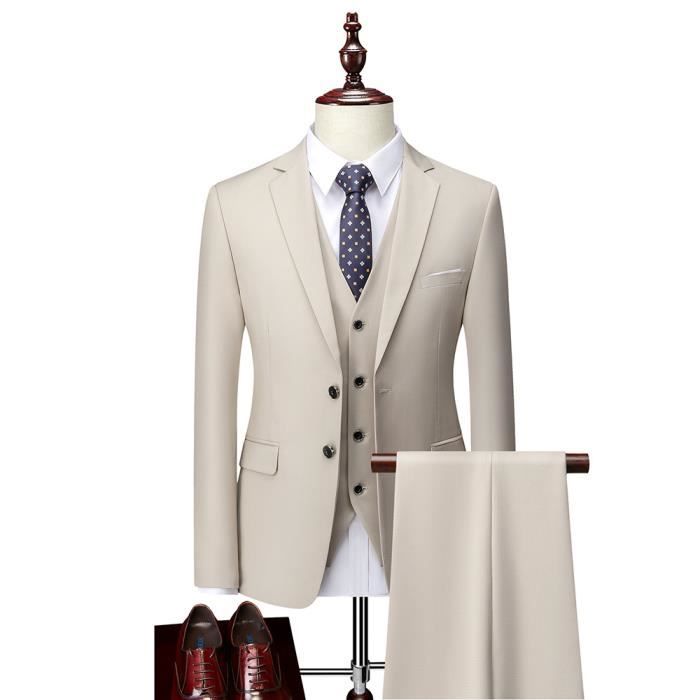 Pantalon costume sales homme beige
