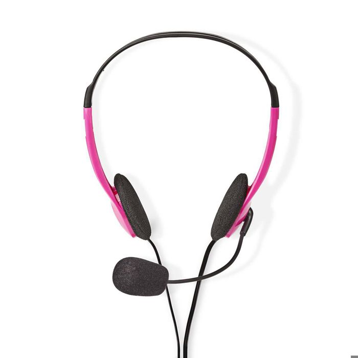 Casque pour PC - ALPEXE - ALPEXE-2221 - Supra-auriculaire - 2X Connecteurs 3 5 mm - Rose