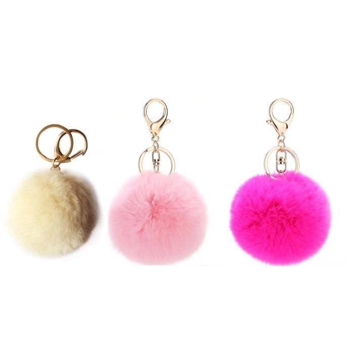 🐰60 % DE RÉDUCTION MAINTENANT ! 🏆 Breloques pompons lapin doux faites à la main – Design adorable, fil de qualité supérieure et parfaites pour les sacs/clés 🎀 main image 0